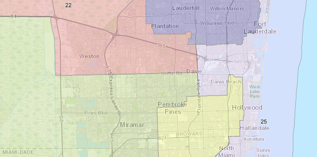 An image of Florida’s 2026 congressional map